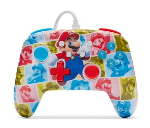 PowerA Manette filaire Mario Hero Reel Nintendo Switch