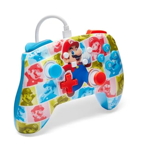 Manette Filaire - POWER A - Nintendo Switch - Mario Hero Reel - vue 3