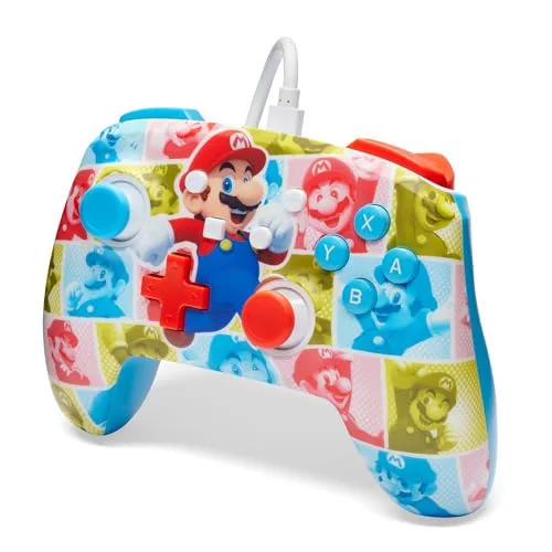 Manette Filaire - POWER A - Nintendo Switch - Mario Hero Reel - vue 5