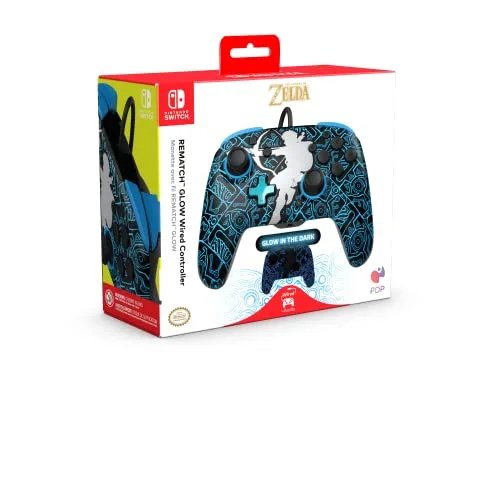 Manette Filaire Zelda Glow In The Dark Sheikah Shoot-Accessoire-SWITCH - vue 2