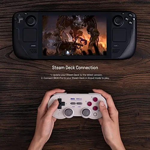 Manette Gamepad bluetooth crème 8Bitdo SN30 Pro G pour Switch - vue 6
