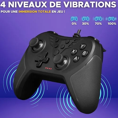 Manette Gamer - THE G-LAB - K-PAD HELIUM - Filaire - PC & PS - Noir - vue 3