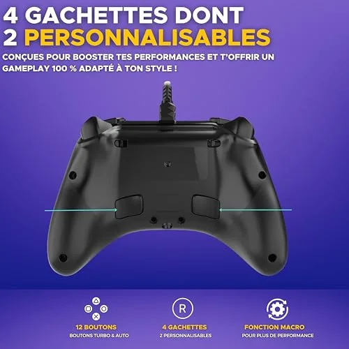 Manette Gamer - THE G-LAB - K-PAD HELIUM - Filaire - PC & PS - Noir - vue 4