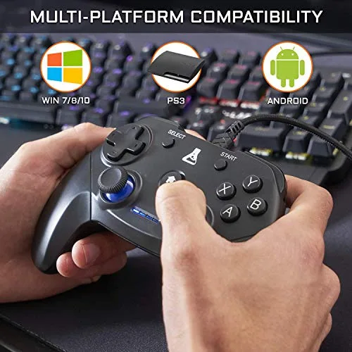 Manette Gamer - The G-Lab - K-PAD THORIUM - Filaire - PC & PS3 - Noir - vue 2