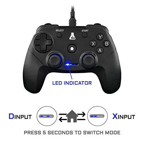 Manette Gamer - The G-Lab - K-PAD THORIUM - Filaire - PC & PS3 - Noir - vue 6