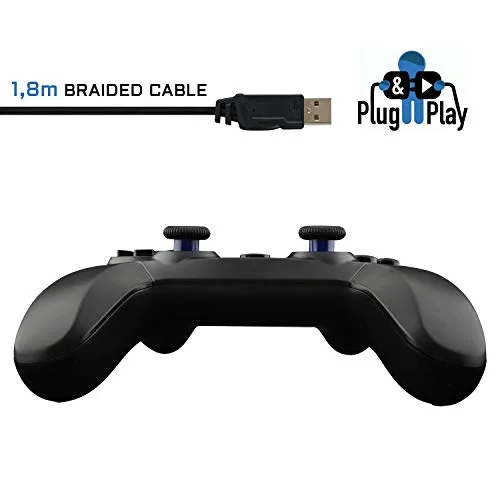 Manette Gamer - The G-Lab - K-PAD THORIUM - Filaire - PC & PS3 - Noir - vue 8