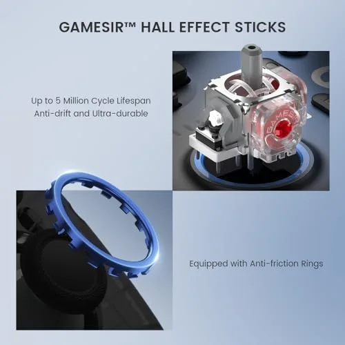 Manette GameSir SuperNova T4n Pro Inalámbrico Azul - vue 3