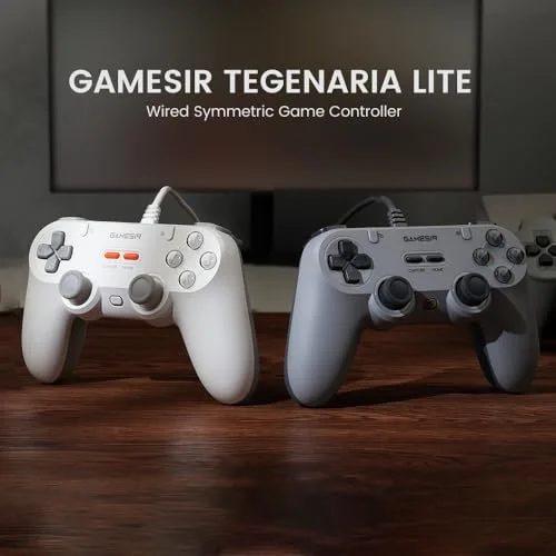 Manette GameSir T3 WT Tegenaria Lite Blanche Câblee - vue 3