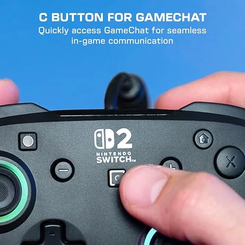 Manette Gaming filaire RGB - TURTLE BEACH - Afterglow Wave pour Nintendo Switch 2 - Noir - vue 5