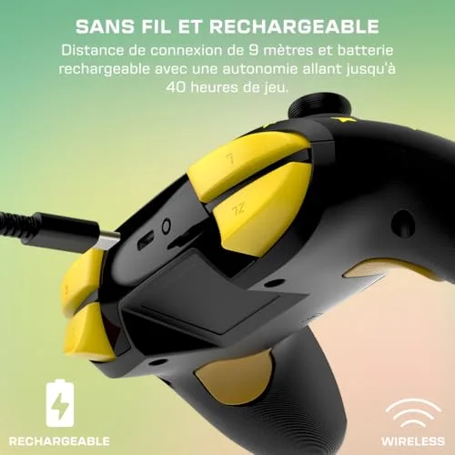 Manette gaming sans fil pour Nintendo Switch™ - TURTLE BEACH - TBC-8101-75 - Rematch™ Super Mario Star - vue 3