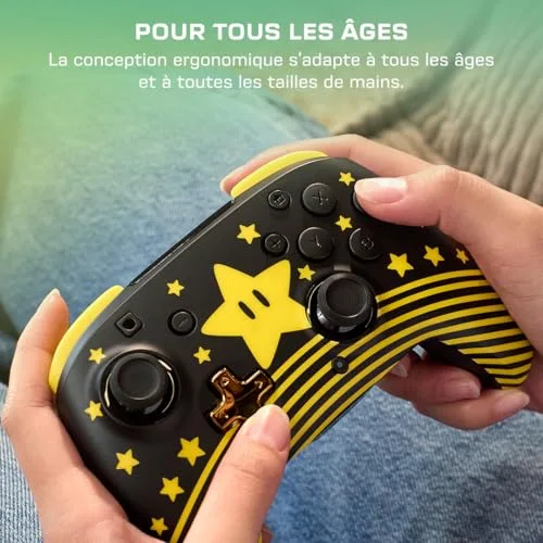 Manette gaming sans fil pour Nintendo Switch™ - TURTLE BEACH - TBC-8101-75 - Rematch™ Super Mario Star - vue 7