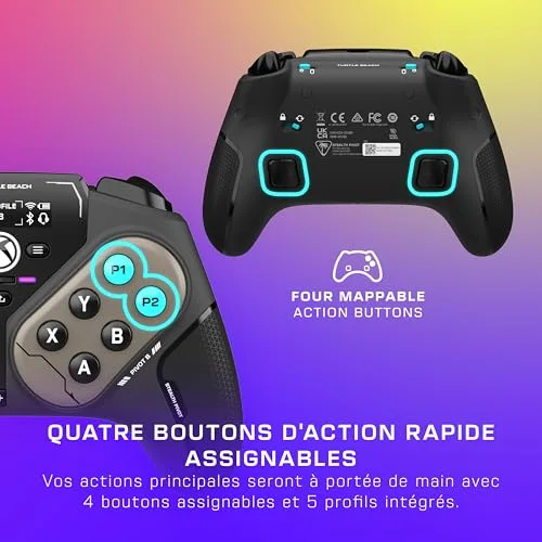 Manette intelligente sans fil - TURTLE BEACH - TBS-0120-05 - Stealth™ Pivot - 24GHz ou Bluetooth - Noir - vue 7