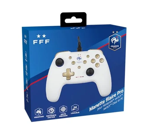 Manette - KONIX - Blanc - Switch et PC - Sous Licence Officielle FFF - vue 8