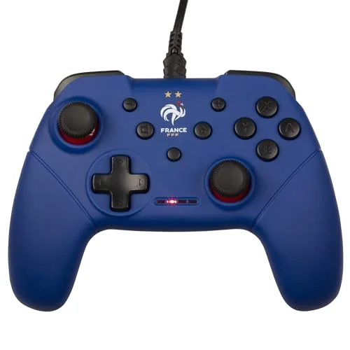 Konix Manette Filaire FFF Bleue Switch/PC