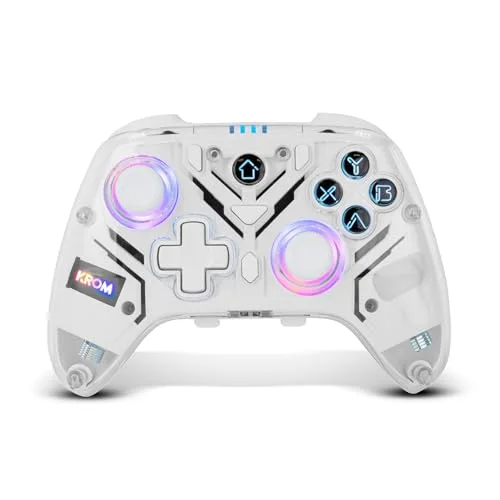 Manette Krom Krystal Bluetooth 5.0 RGB Transparente - vue 2