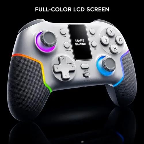 Manette Mars Gaming MGP-V3 ARGB Blanc - vue 3