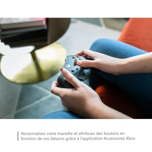 Manette Microsoft Xbox Sans Fil Noir Carbon - vue 7