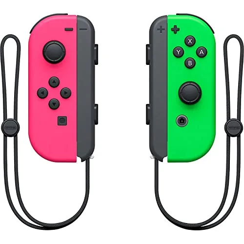 Manette Nintendo Joy-Con Gauche/Droite Vert Néon/Rose Néon Sans Fil HD - vue 3
