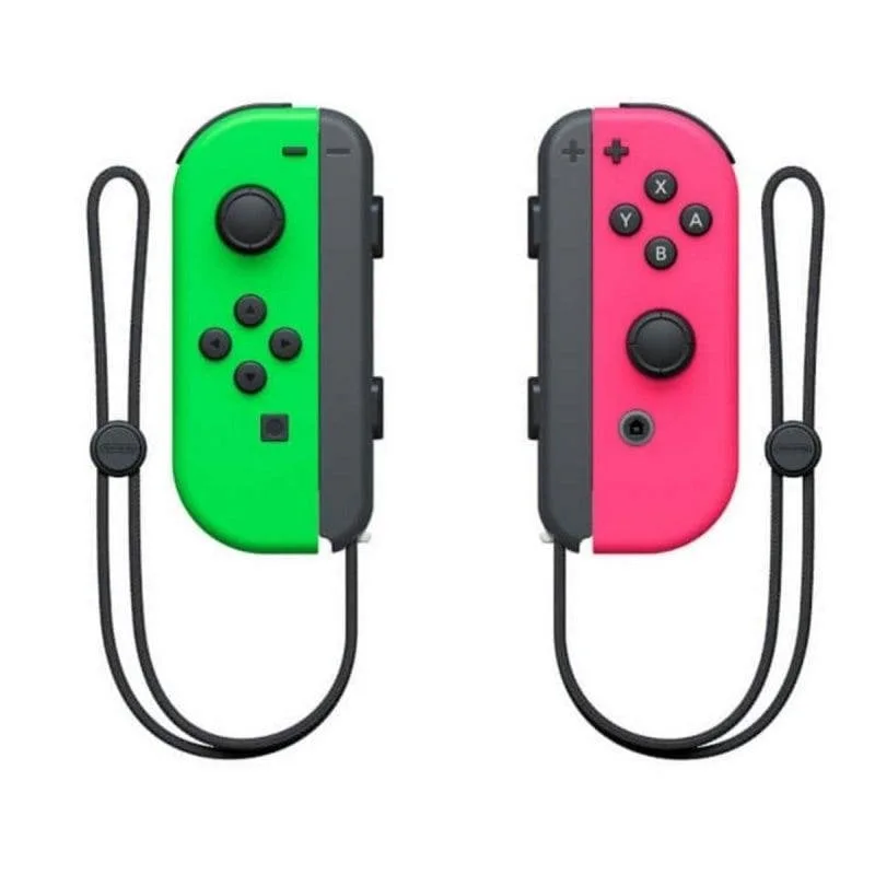 Manette Nintendo Joy-Con Gauche/Droite Vert Néon/Rose Néon Sans Fil HD