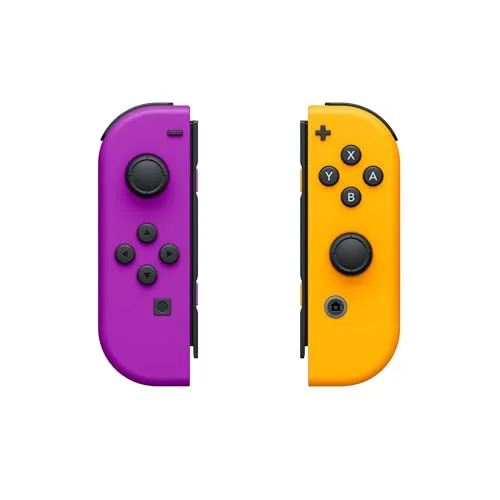 Manette Nintendo Joy-Con Set Gauche/Droite Violet Néon/Orange Néon - vue 2