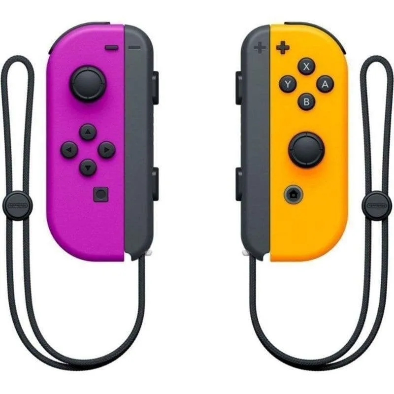 Manette Nintendo Joy-Con Set Gauche/Droite Violet Néon/Orange Néon