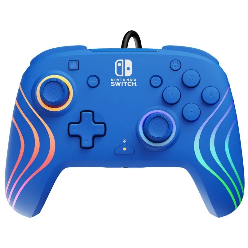 Manette PDP Afterglow Wave Bleu USB