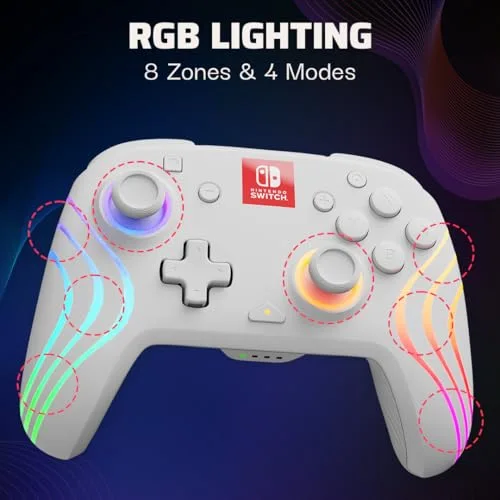 Manette PDP Rematch Glow Sans Fil Nintendo Switch - vue 2