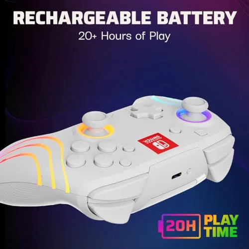 Manette PDP Rematch Glow Sans Fil Nintendo Switch - vue 3