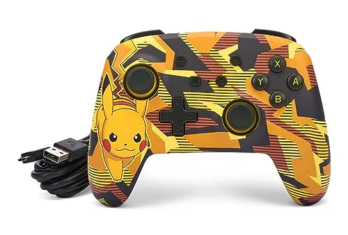 Manette PowerA Enhanced Câble Camo Storm Pikachu Switch - vue 8