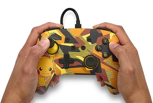 Manette PowerA Enhanced Câble Camo Storm Pikachu Switch - vue 9