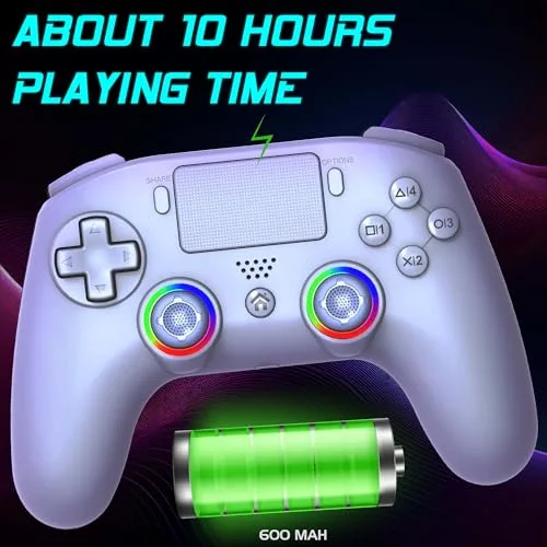 Manette - PS5 PC - Sans fil - LED RGB - vue 2