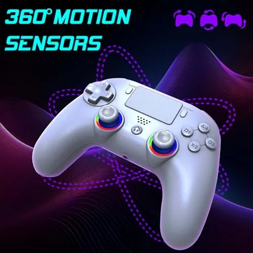Manette - PS5 PC - Sans fil - LED RGB - vue 4