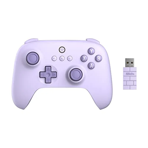 8BitDo Ultimate C 2.4G Violet Pastel Manette Sans Fil PC Android Steam Deck