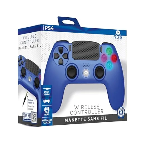 Manette Sans Fil Bleue Freaks And Geeks-Accessoire-PS4 - vue 4