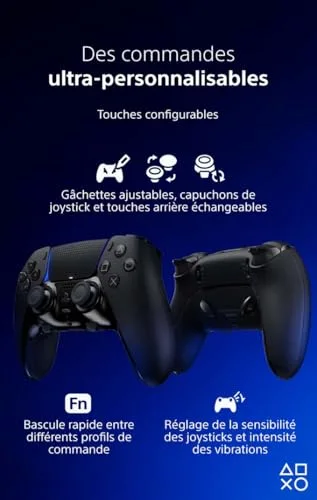 Manette sans fil DualSense Edge - Noir nuit - vue 3