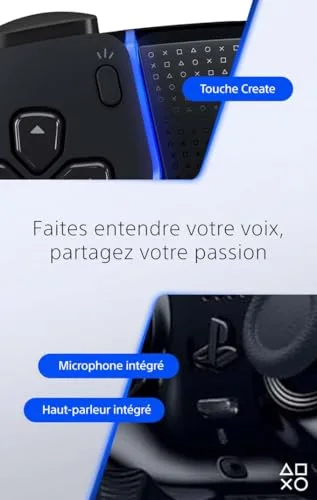 Manette sans fil DualSense Edge - Noir nuit - vue 5