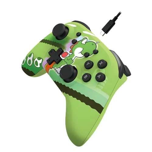 Manette sans fil - HORIPAD - Nintendo Switch et Switch OLED - Super Mario - Motif Yoshi-Dash - Vert - vue 3