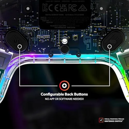 Manette sans fil Just For Games Snakebyte Game Pad S Rgb pour Nintendo Switch - vue 6