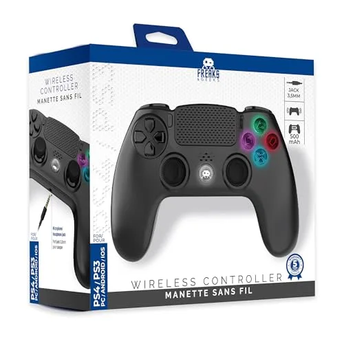 Manette Sans Fil Noire Freaks And Geeks-Accessoire-PS4 - vue 2
