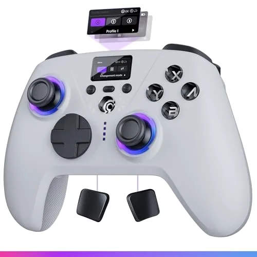 Oniverse Aura Manette sans fil avec écran LED