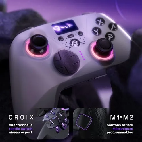 Manette sans fil Oniverse Aura écran LED - vue 4