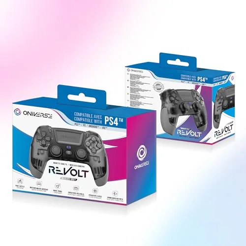 Manette sans fil Oniverse Revolt Bluetooth Mercure Grey pour PS4 PS5 PC Android et iOS - vue 7