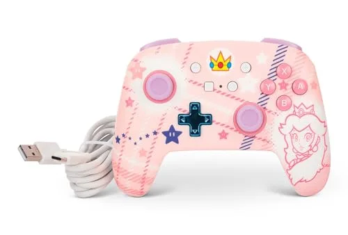 Manette sans fil - POWER A - NSGP0255-01 - Peach - 30 heures de jeu - Compatible Nintendo Switch - vue 9