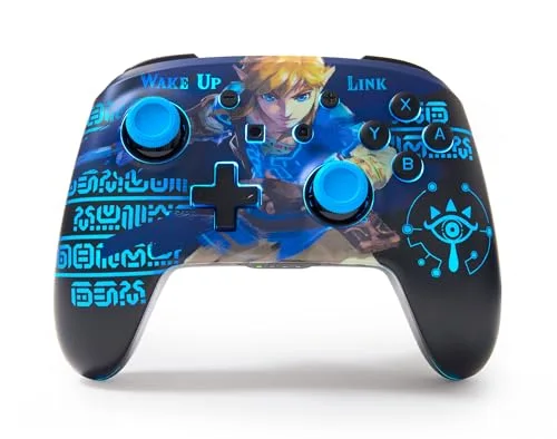 PowerA Enhanced Wireless Controller Lumectra Wake Up Link Switch Noir et Bleu