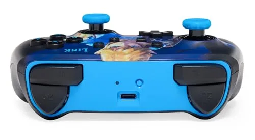 Manette sans fil PowerA Lumectra Wake Up Link pour Nintendo Switch Noir et Bleu - vue 7