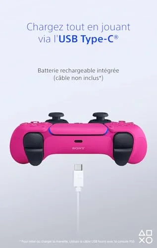Manette sans fil Sony DualSense rose PS5 - vue 5