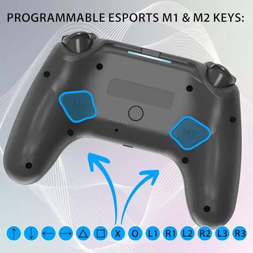 Manette sans fil - SUBSONIC - PS4 - LED - Vibrations - Prise casque - Noir - vue 5