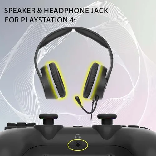 Manette sans fil - SUBSONIC - PS4 - LED - Vibrations - Prise casque - Noir - vue 7