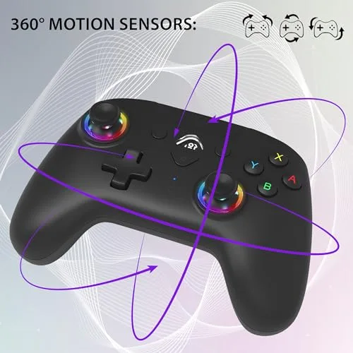 Manette sans fil - SUBSONIC - Switch 2 / Switch - LEDs programmables - Vibrations - Gyroscope - Noire - vue 3
