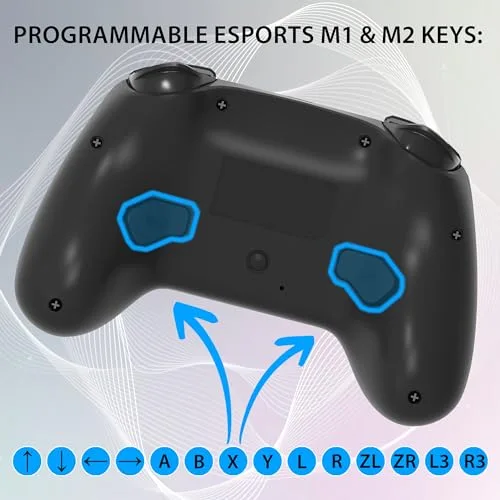 Manette sans fil - SUBSONIC - Switch 2 / Switch - LEDs programmables - Vibrations - Gyroscope - Noire - vue 6